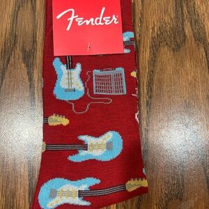 Fender Guitar Socks - NWT - unisex sizing - great gift idea